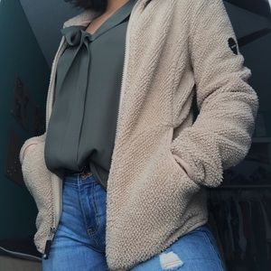 Sherpa fleece zip up